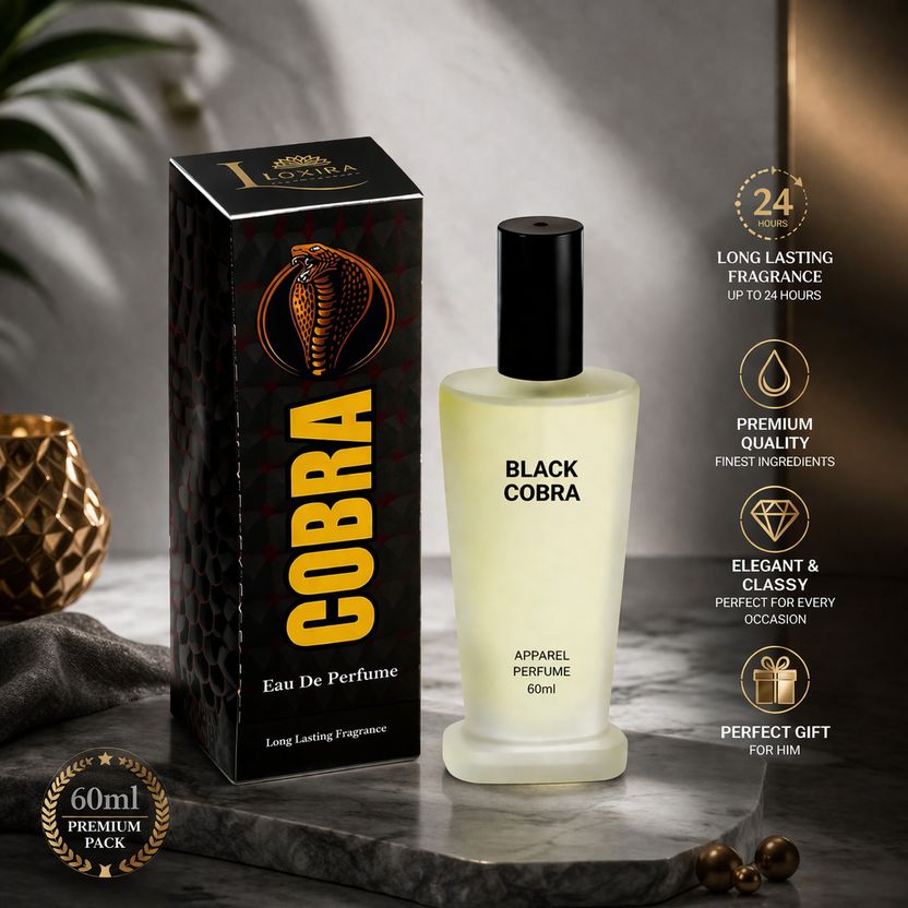 Loxira Black Cobra Eau De Perfume 60ml - Image 4