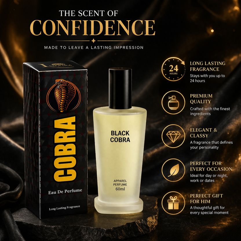 Loxira Black Cobra Eau De Perfume 60ml - Image 5