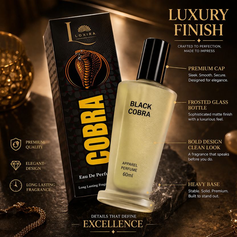 Loxira Black Cobra Eau De Perfume 60ml - Image 6