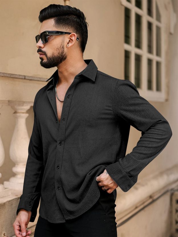 Khushi Men Grey Casual Shirt - Image 6
