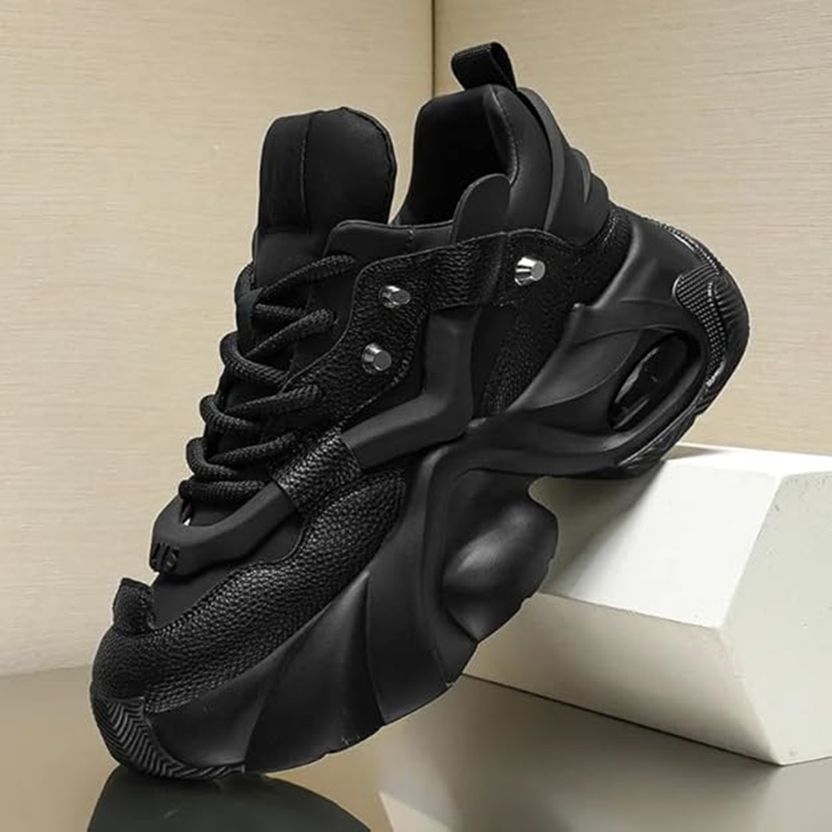 XTOON Casual Sneakers for Men Black 8 - Image 5