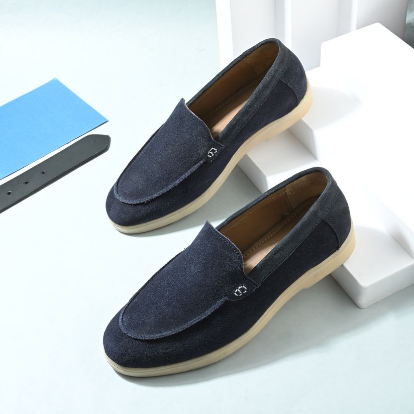 Roamra Men’s Suede Slip-On Loafers - Image 6