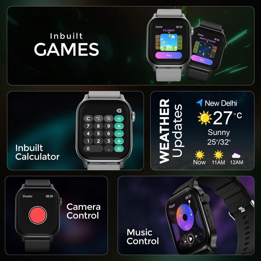 PunnkFunnk Edge-Lite 1.99 inch Amoled Display Smartwatch - Image 4