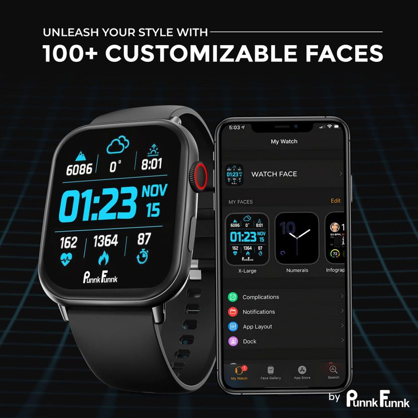 PunnkFunnk Edge-Lite 1.99 inch Amoled Display Smartwatch - Image 9