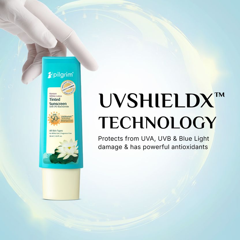 Pilgrim Sunscreen SPF 50+ PA++++ Tinted White Lotus - Image 4