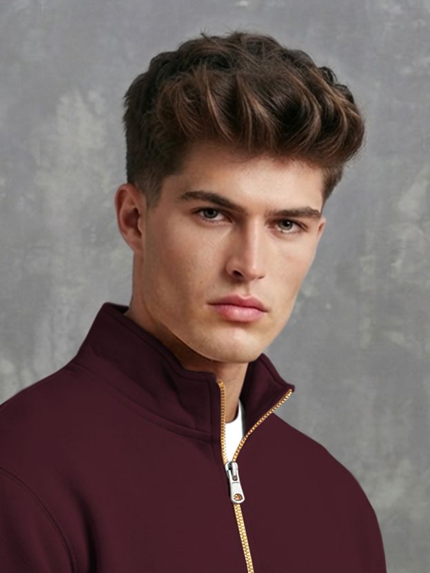 Viktor Full Sleeve Solid Men Sweatshirt - Image 4