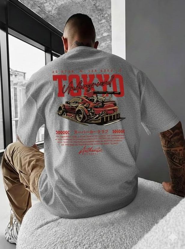 HIPHOPFASHION Men Red Round Neck T-Shirt - Image 6