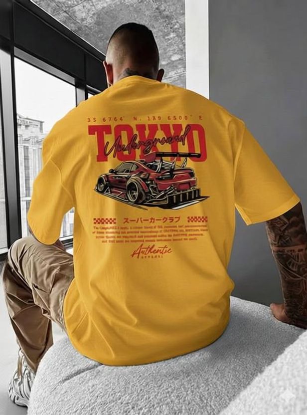 HIPHOPFASHION Men Red Round Neck T-Shirt - Image 8