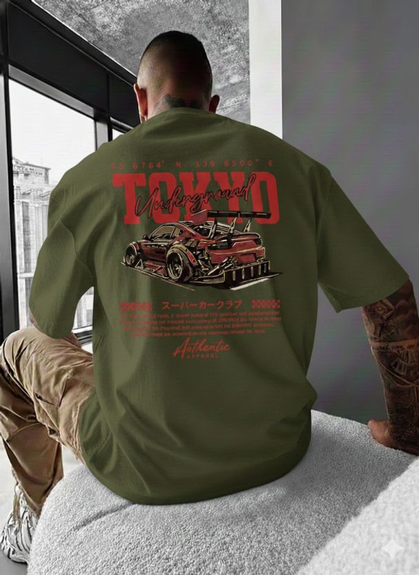 HIPHOPFASHION Men Red Round Neck T-Shirt - Image 5