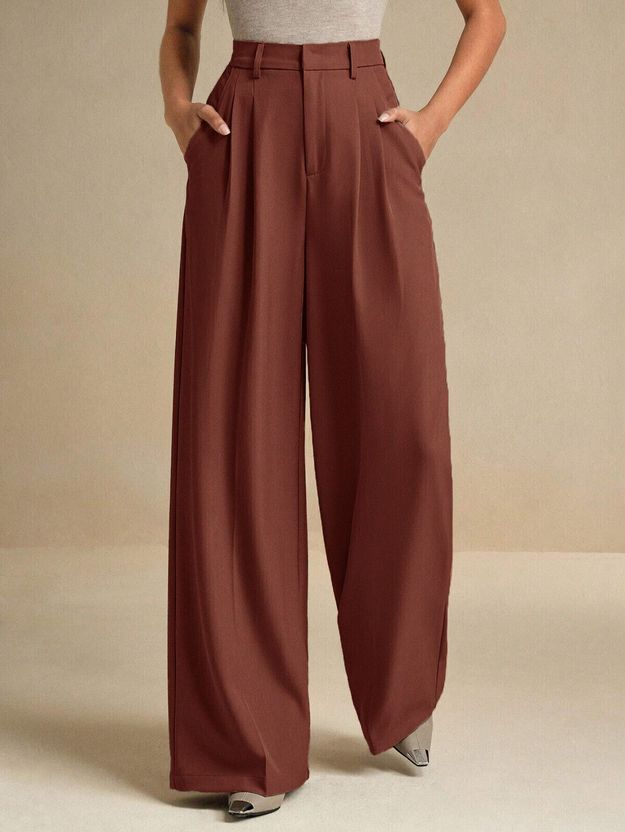 KOTTY Women Beige Viscose Rayon Trousers - Image 9