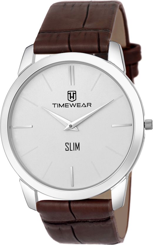 TIMEWEAR 192WDTG Slim Series Brown Leather Watch - Men - Image 3