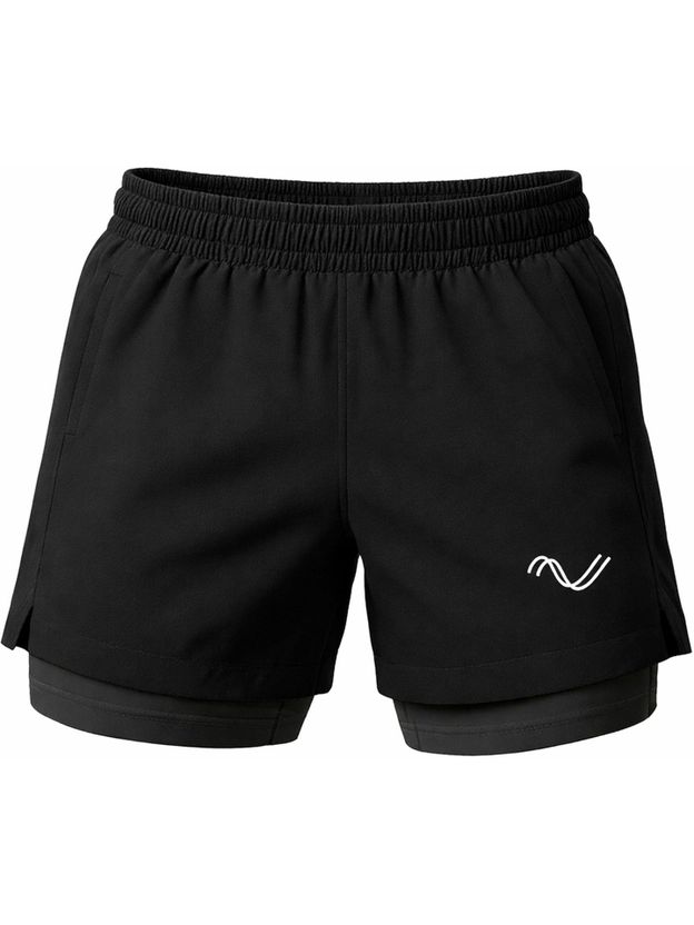 SLOVIC Men Black Running Shorts - Image 1