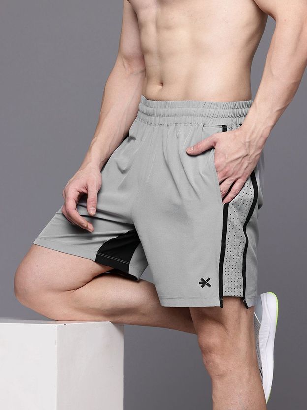 HRX by Hrithik Roshan Grey Sports Shorts - Image 1