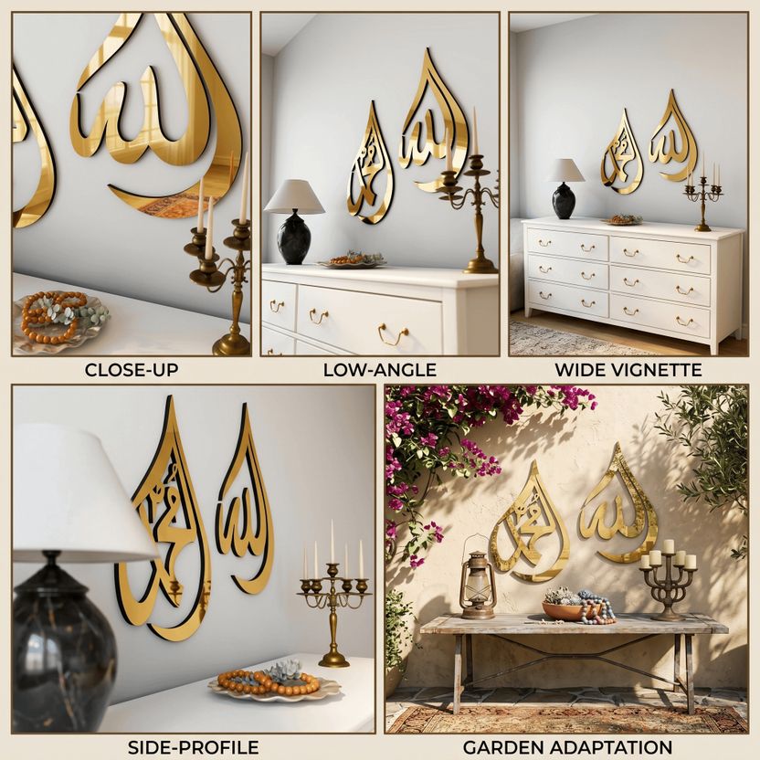 MOMIN Islamic Art Allah Mohammad Wall Decor - Image 3
