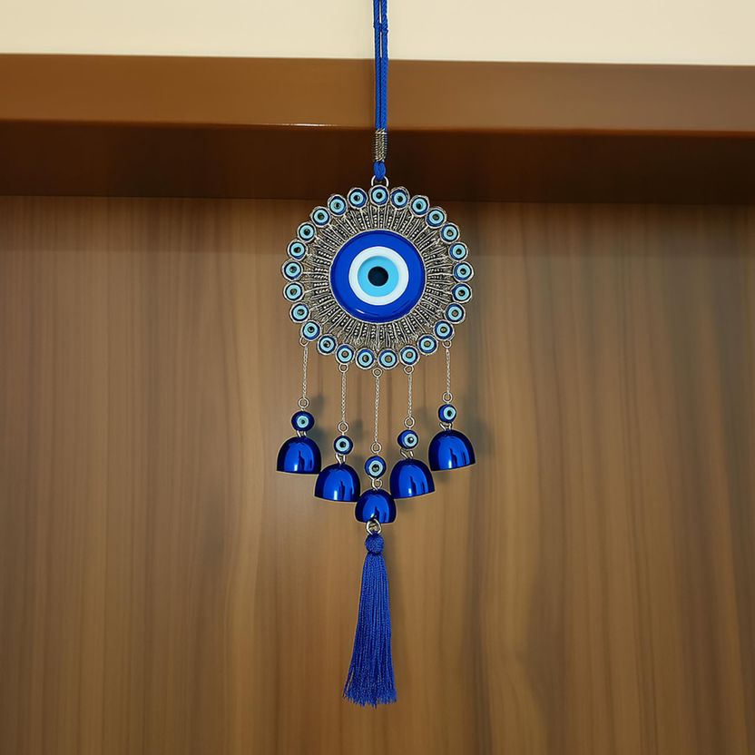sculpmart Evil Eye Wind Chime with 5 Bells - Image 7