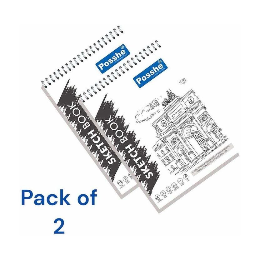 Asha Sketch Pad (50 Sheets, Pack of 2) - Image 1
