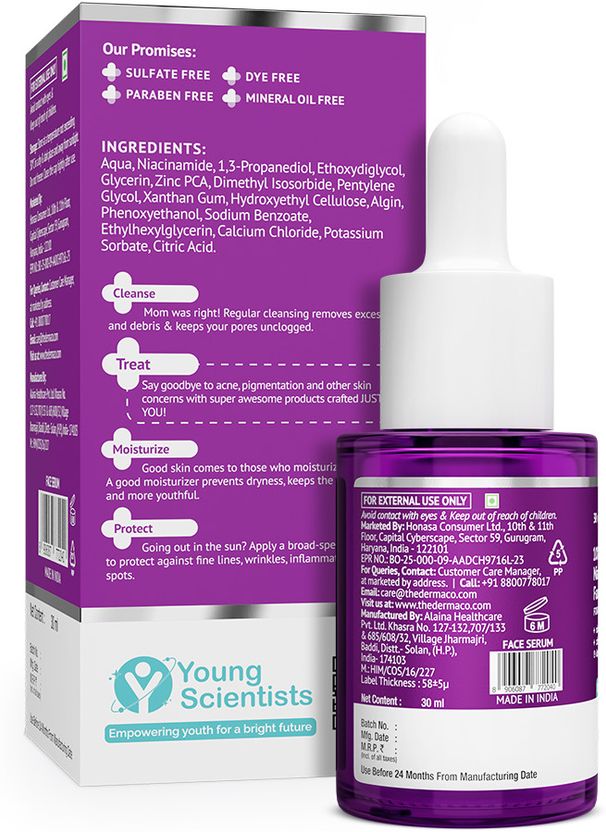 The Derma Co 10% Niacinamide Face Serum 30ml - Image 3