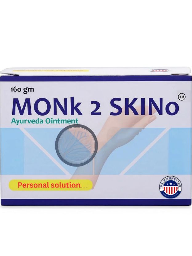 MONk 2 Skino Herbal Ayurveda Balm 160g White - Image 1