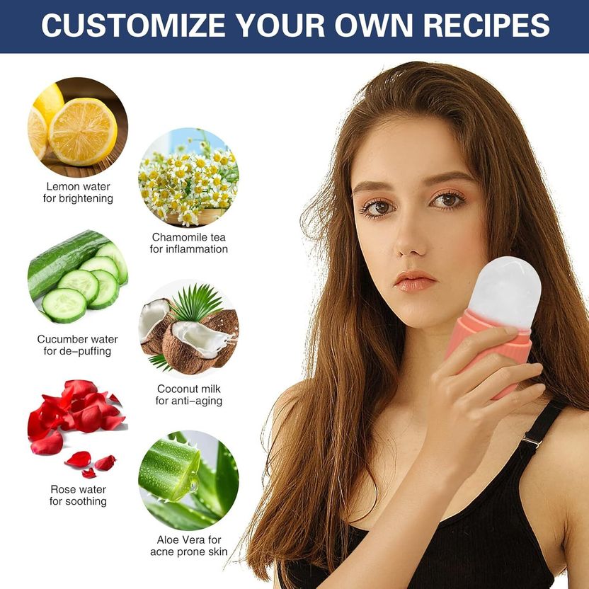 eyurva Reusable Silicone Facial Ice Roller - Image 3