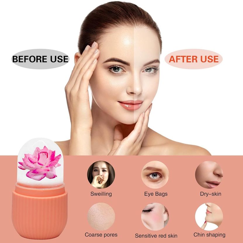 eyurva Reusable Silicone Facial Ice Roller - Image 5