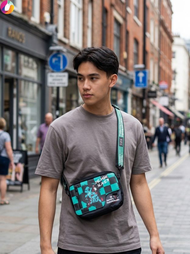 RUVIDO CASO Brown Anime Sling Bag - Image 8