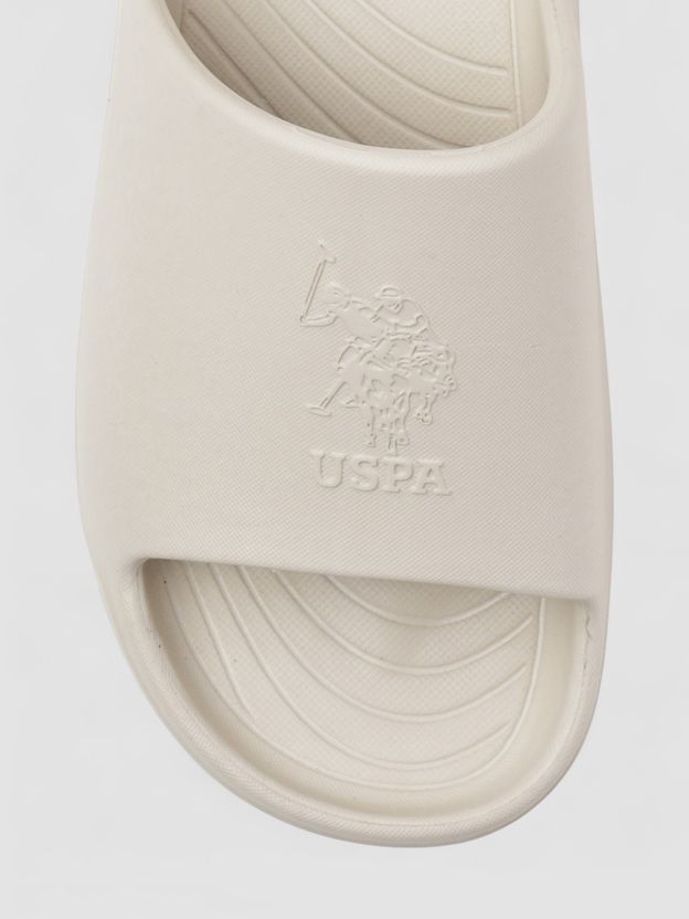 U.S. POLO ASSN. PALMER Men Slides (Beige , 10) - Image 8