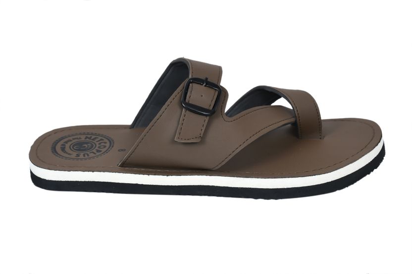 NETCOPLUS Men Brown Flip Flops Size 6 - Image 5