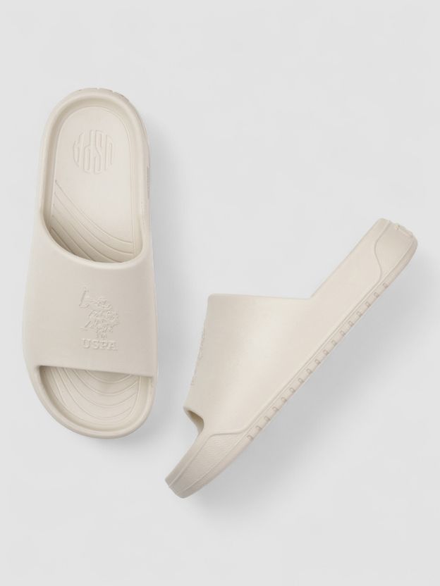 U.S. POLO ASSN. PALMER Men Slides (Beige , 10) - Image 2