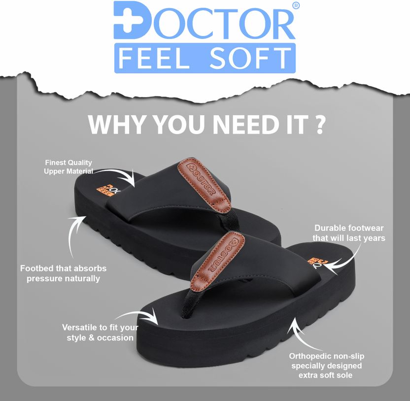 DOCTOR FEEL SOFT Men Orthopedic Slippers - Image 2