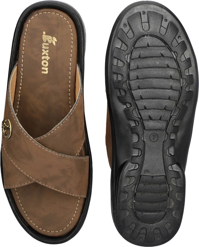 Buxton Men Slides Brown Size 6 - Image 3