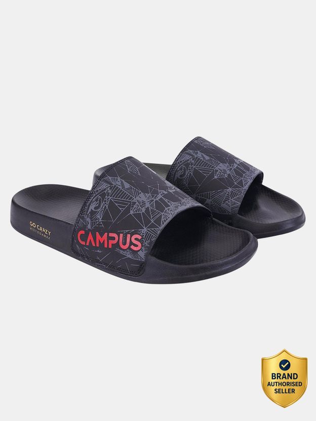 CAMPUS Men Slides Black Size 6 - Image 1