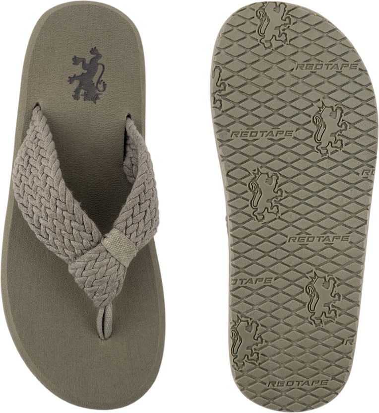 RED TAPE Women Red Flip Flops - Image 9