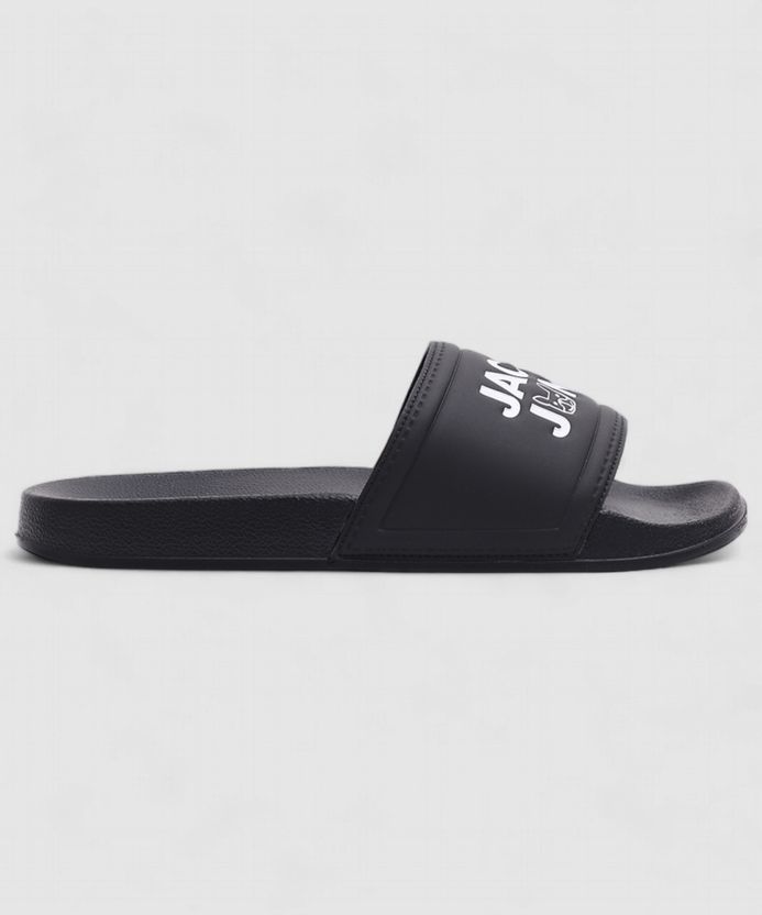 JACK & JONES Men Slides Black Size 8 - Image 2