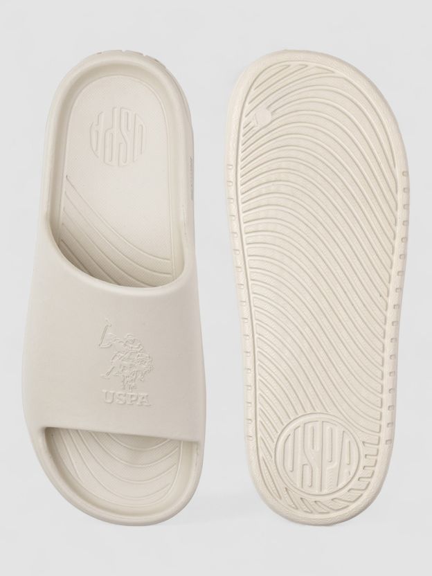 U.S. POLO ASSN. PALMER Men Slides (Beige , 10) - Image 7