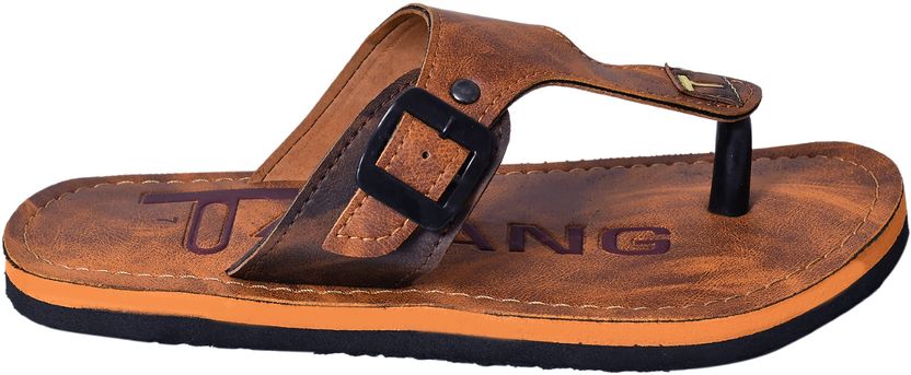taranag Men Brown Flip Flops Size 10 - Image 3