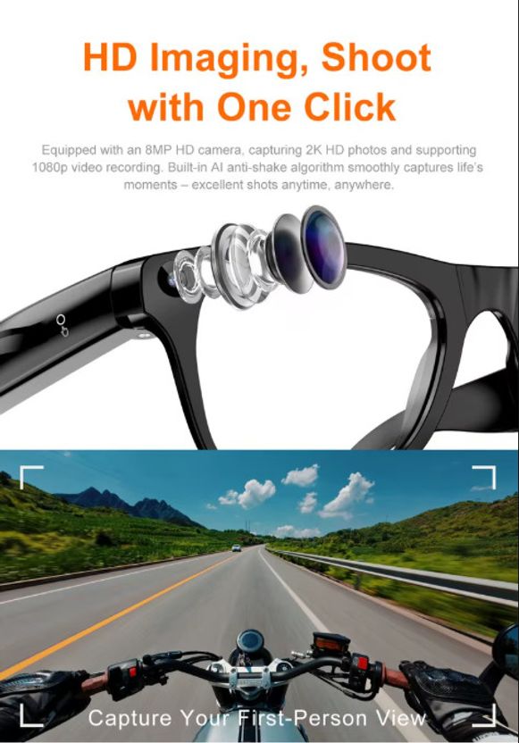 JOKIN AI Camera Smart Glasses 8MP - Image 2