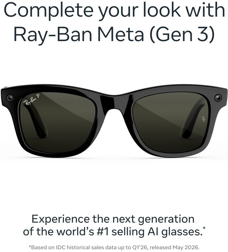Ray-Ban Meta Gen 3 Wayfarer AI Glasses - Image 2