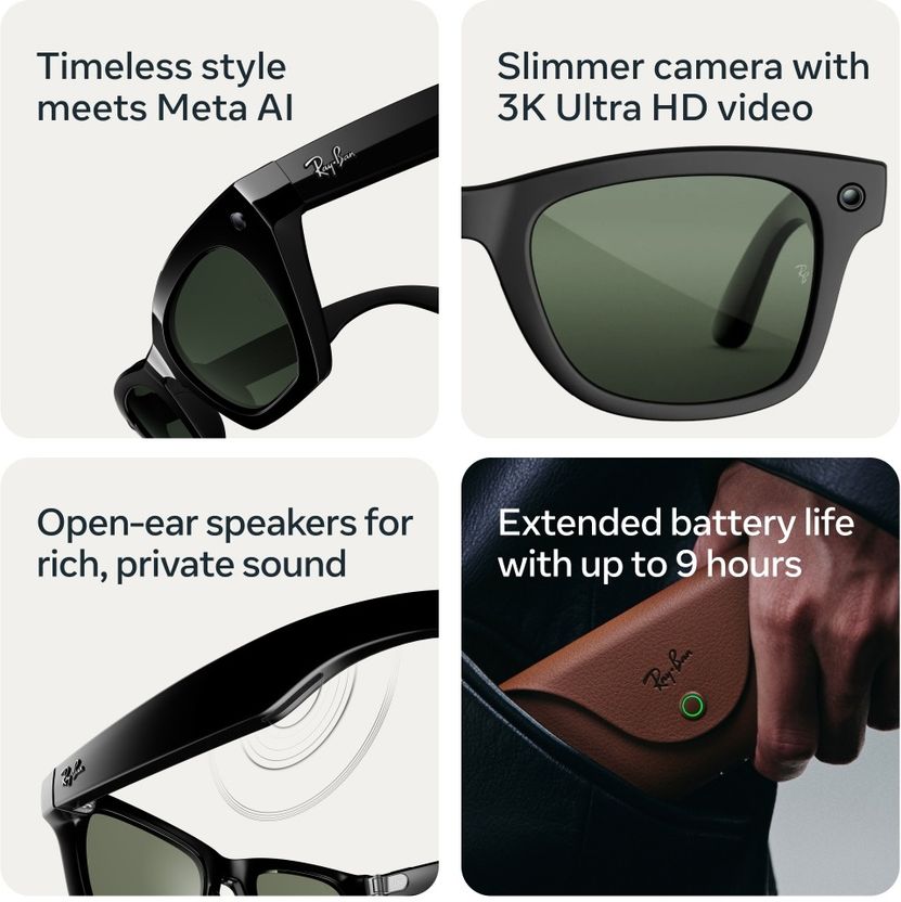 Ray-Ban Meta Gen 3 Wayfarer AI Glasses - Image 4