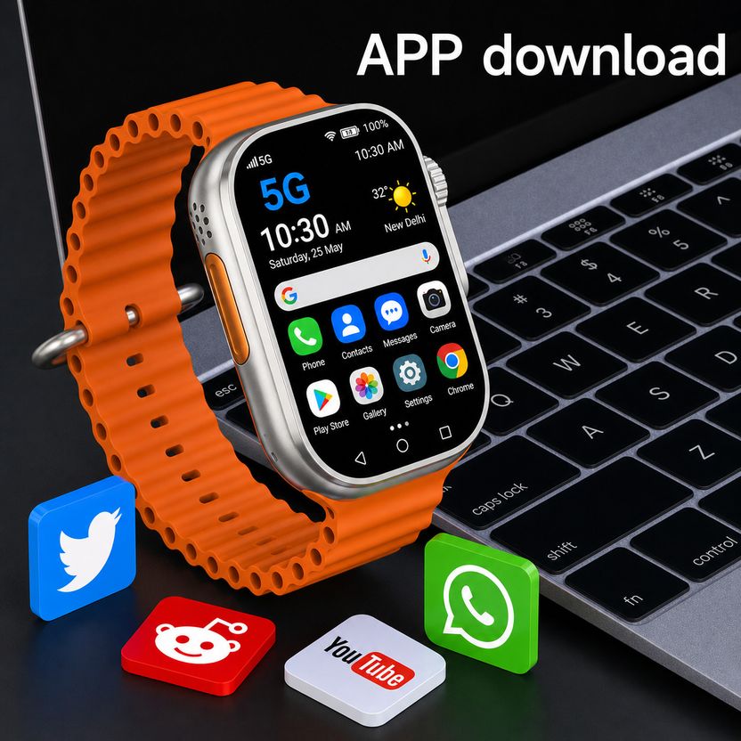 ShopSmart 5G/4G SIM/LTE/Wi-Fi/Android OS/Play Store - Unlimited Apps/UPI/GPS/Video Calling Smartwatch Price in India - Image 3
