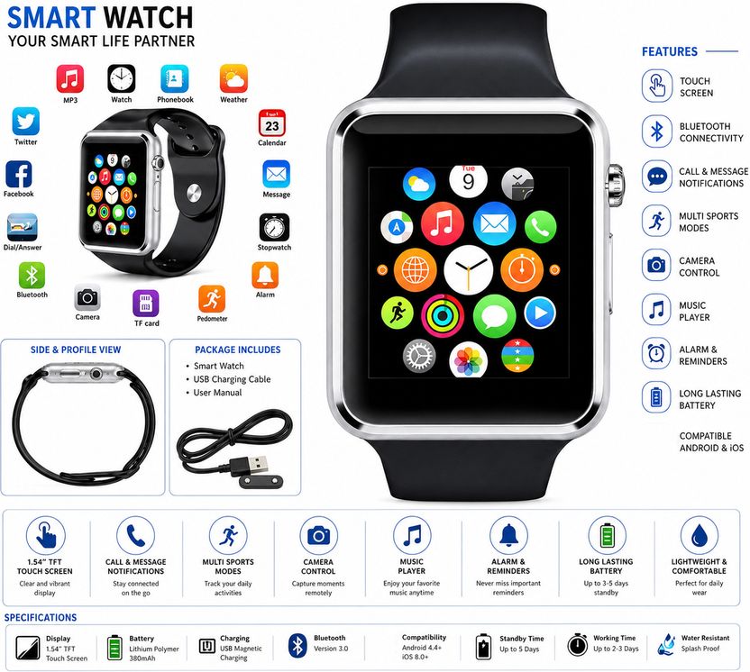 ShopSmart A1 Smart Watch - Image 4