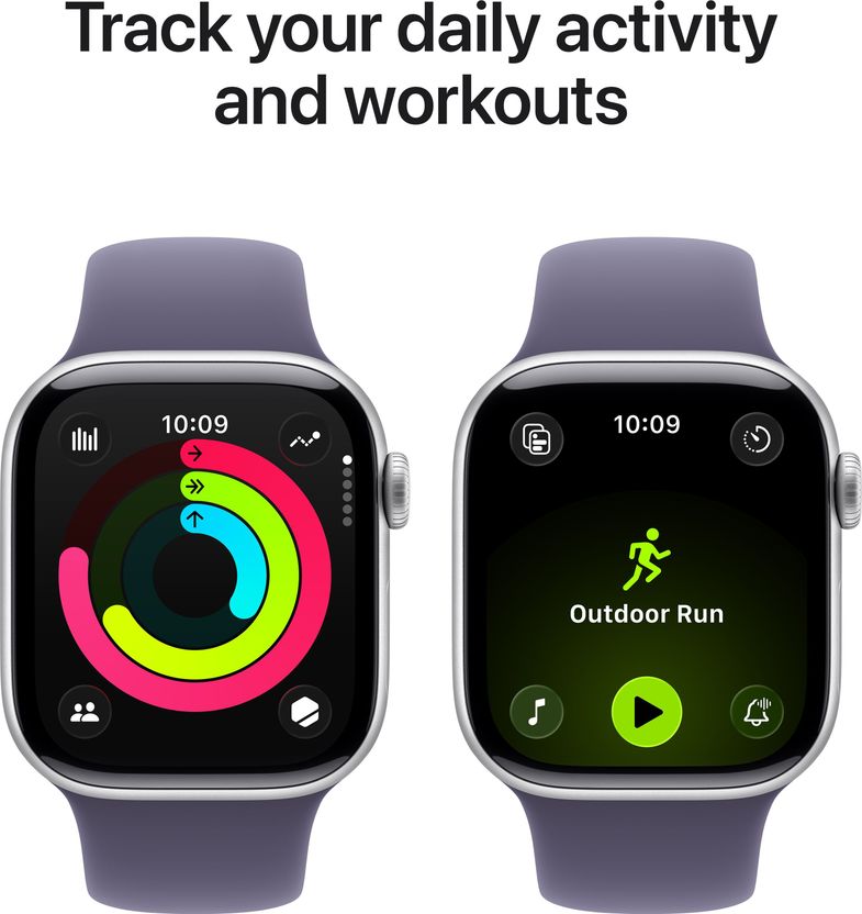 Apple Watch Series 11 GPS 46mm Silver Aluminium Purple Fog - Image 3