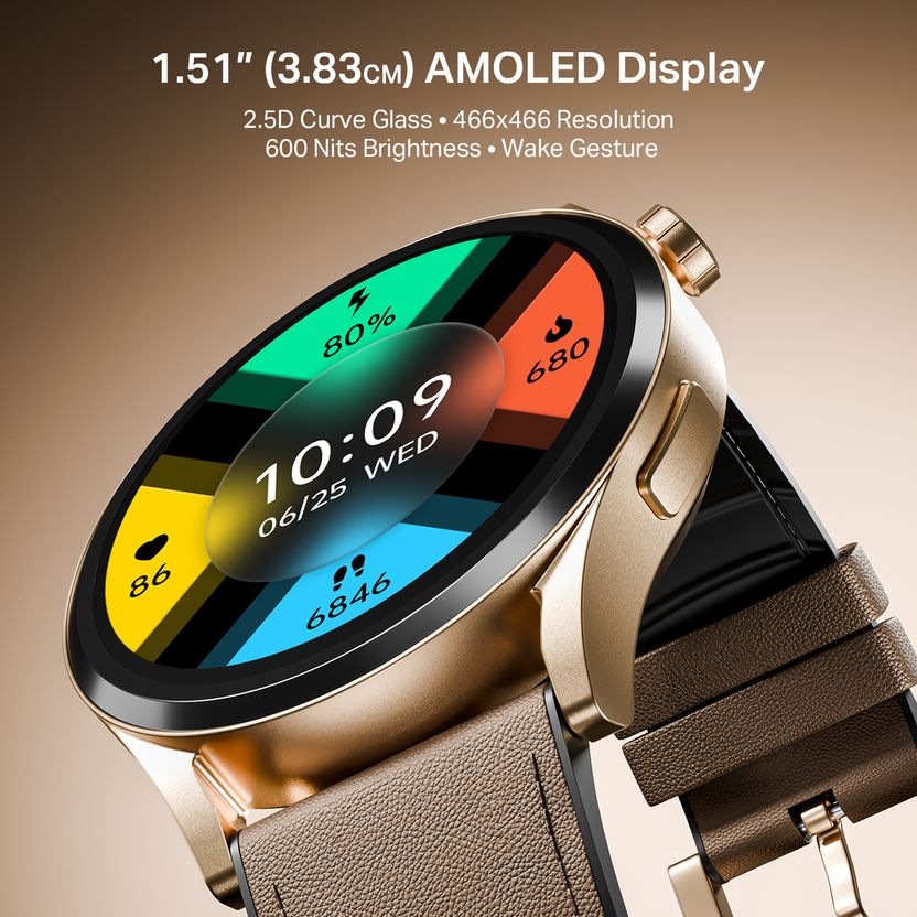 boAt Chrome Horizon 1.51" Silver Smartwatch - Image 3