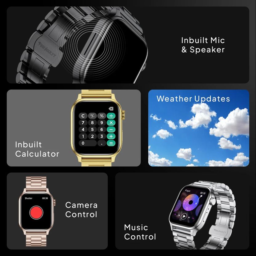 Fire-Boltt Rise Luxe 2026 Stainless Steel 47mm Smartwatch - Image 8