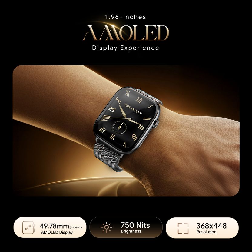 Fire-Boltt Ninja Ring 1.96" AMOLED Smartwatch - Image 4