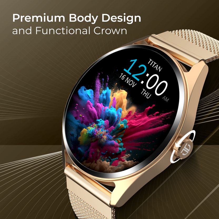Titan Crest 1.43'' AMOLED Smartwatch with BT Calling - Image 4