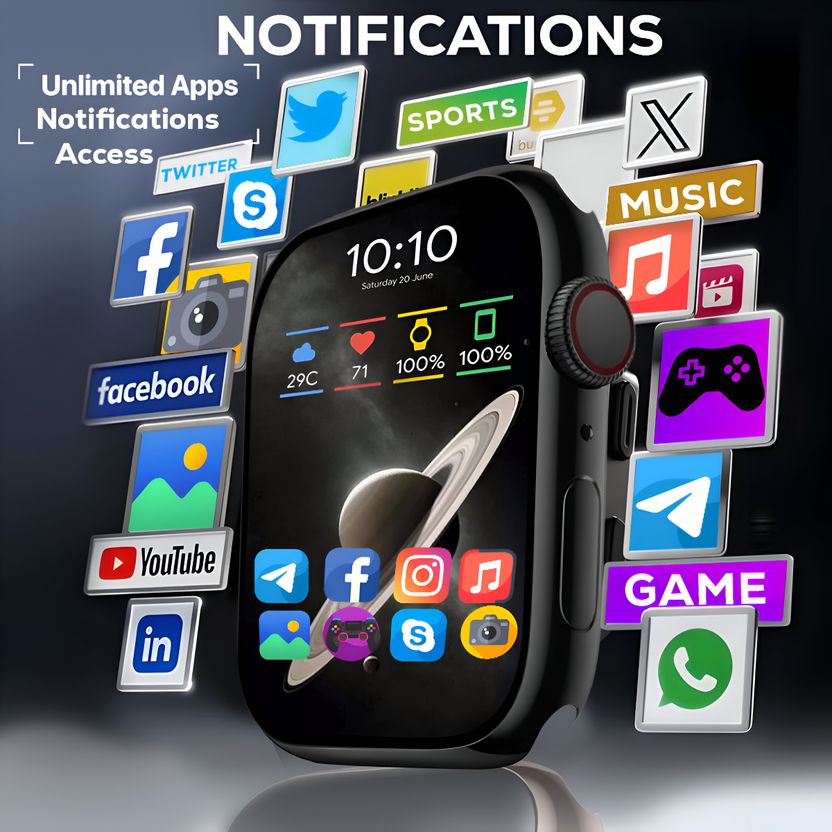 GameSir I8 Black Smartwatch - Image 2