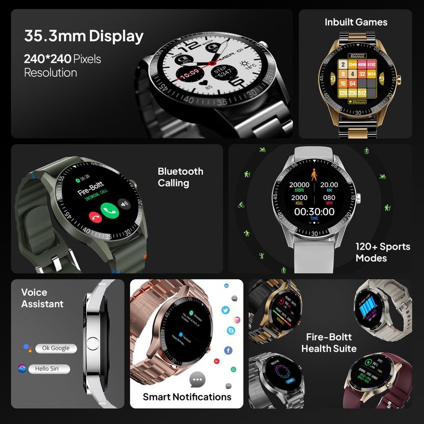 Fire-Boltt Talk 35.3mm Bluetooth Calling Smartwatch - Image 5
