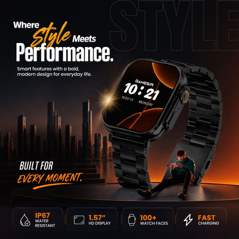 GameSir T800 Black 1.99" Smartwatch - Image 2