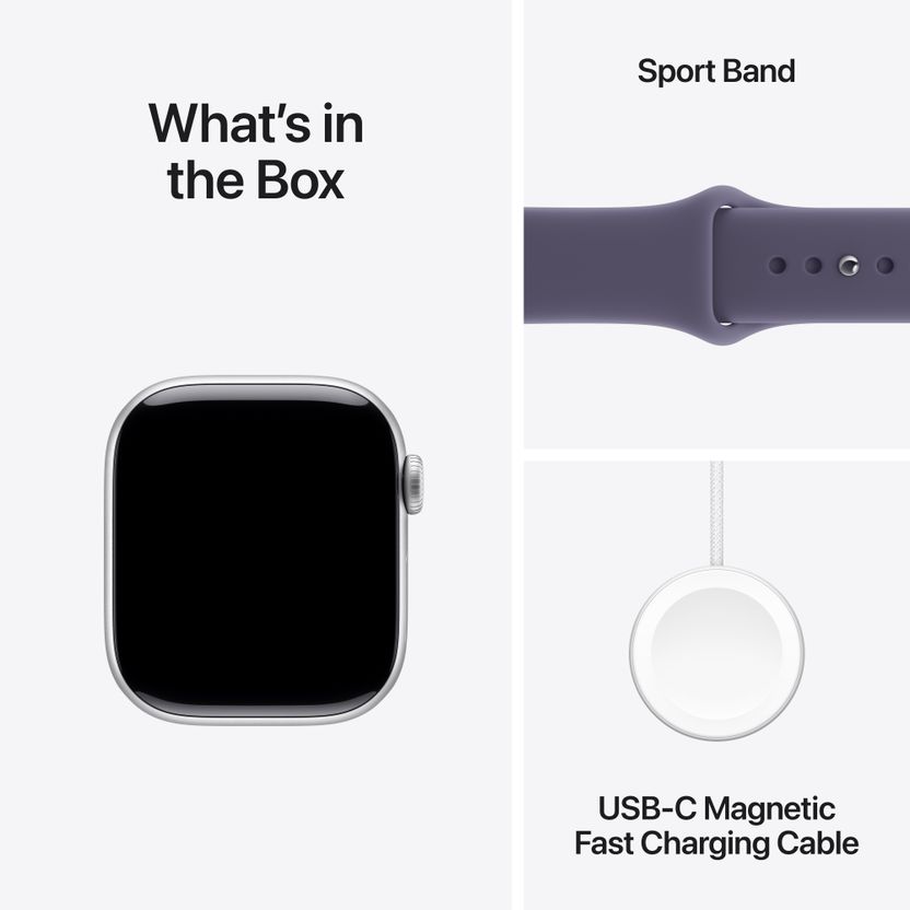 Apple Watch Series 11 GPS 46mm Silver Aluminium Purple Fog - Image 8