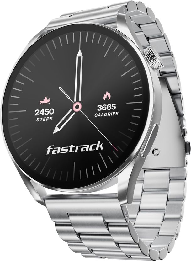 Fastrack Dezire FX1 Smartwatch Silver Strap - Image 1